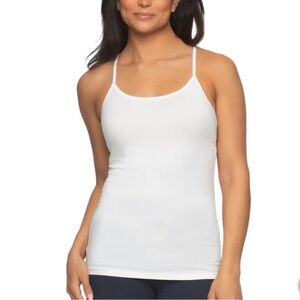 NWT 2 Pack Camisole Tank Top White & Tan Cotton Modal Women’s Size Medium